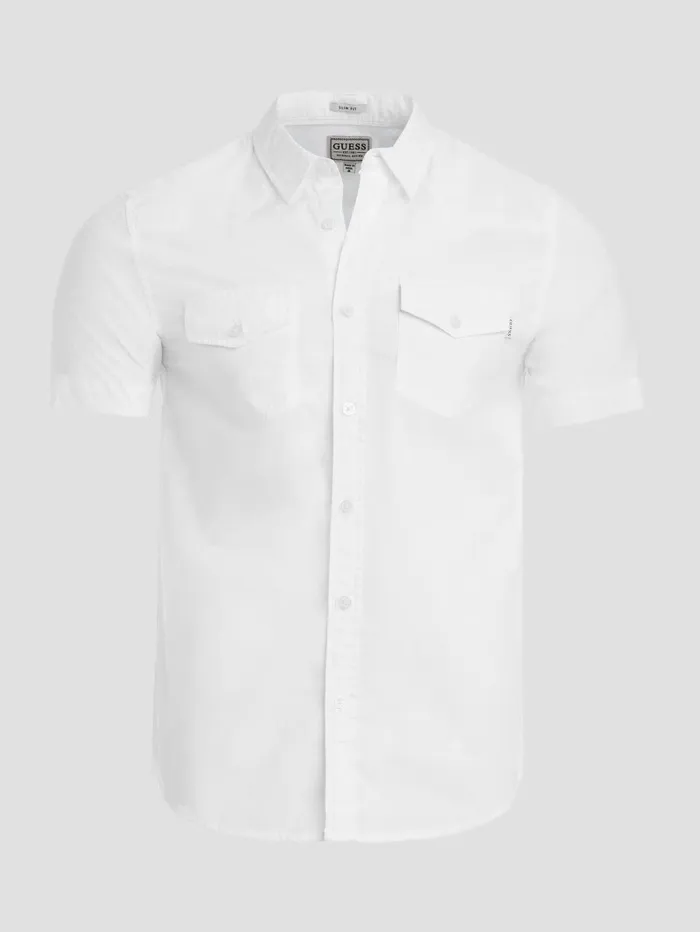 GUESS Nottingham Shirt Blanc Pur Men Shirts