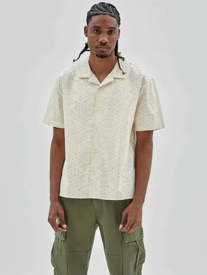GUESS Originals Eyelet Shirt Sandy Shore Shirts GUESS Men