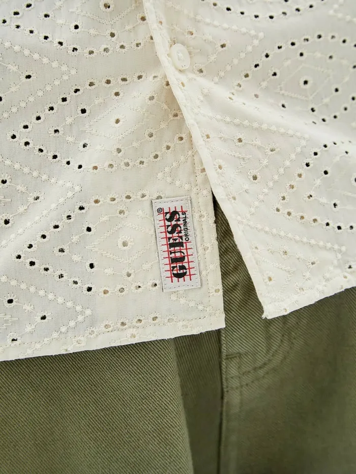 GUESS Originals Eyelet Shirt Sandy Shore Shirts GUESS Men