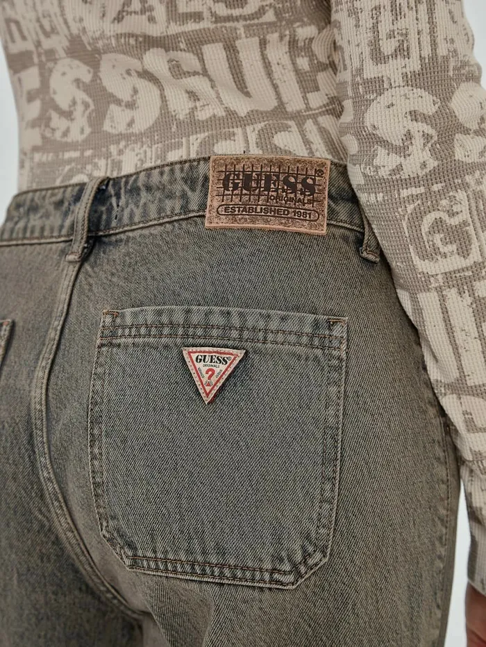 GUESS Originals Kit Cargo Jeans Go Tinted Brown Wash Jeans and Denim GUESS Women