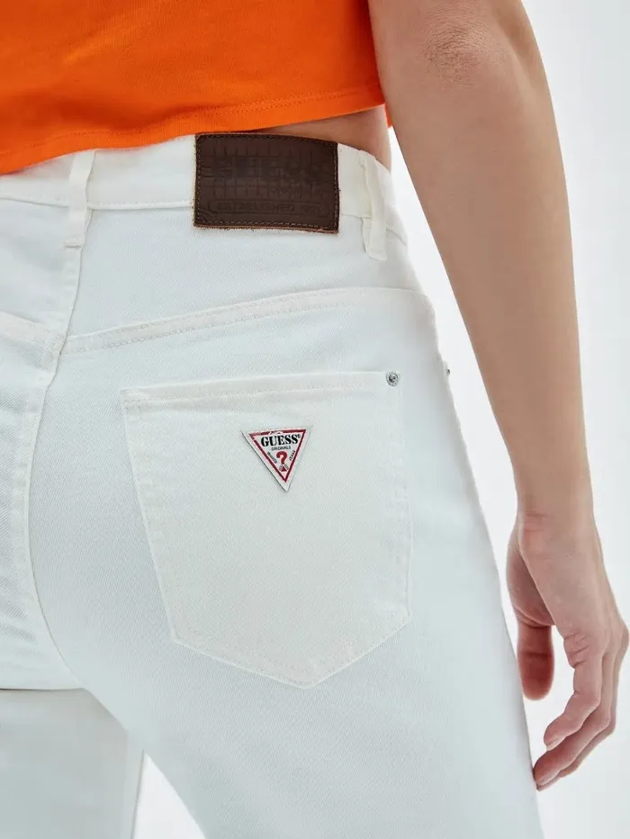 GUESS Originals Kit Mom Jeans Go Ecru Wash Women Bottoms GUESS GUESS Originals Kit Mom Jeans Go Ecru Wash Women Bottoms GUESS