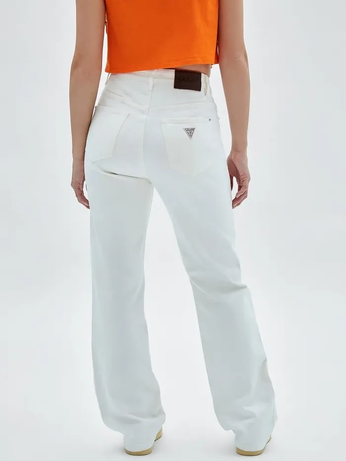 GUESS Originals Kit Mom Jeans Go Ecru Wash Women Bottoms GUESS GUESS Originals Kit Mom Jeans Go Ecru Wash Women Bottoms GUESS
