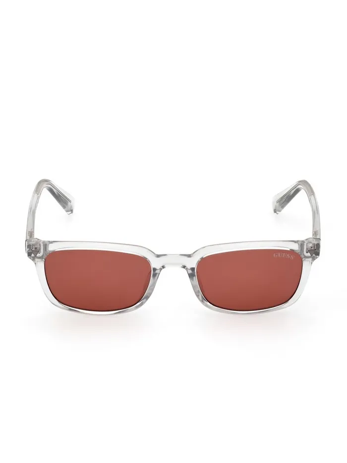 GUESS Originals Rectangle Sunglasses Grey Sunglasses GUESS Women