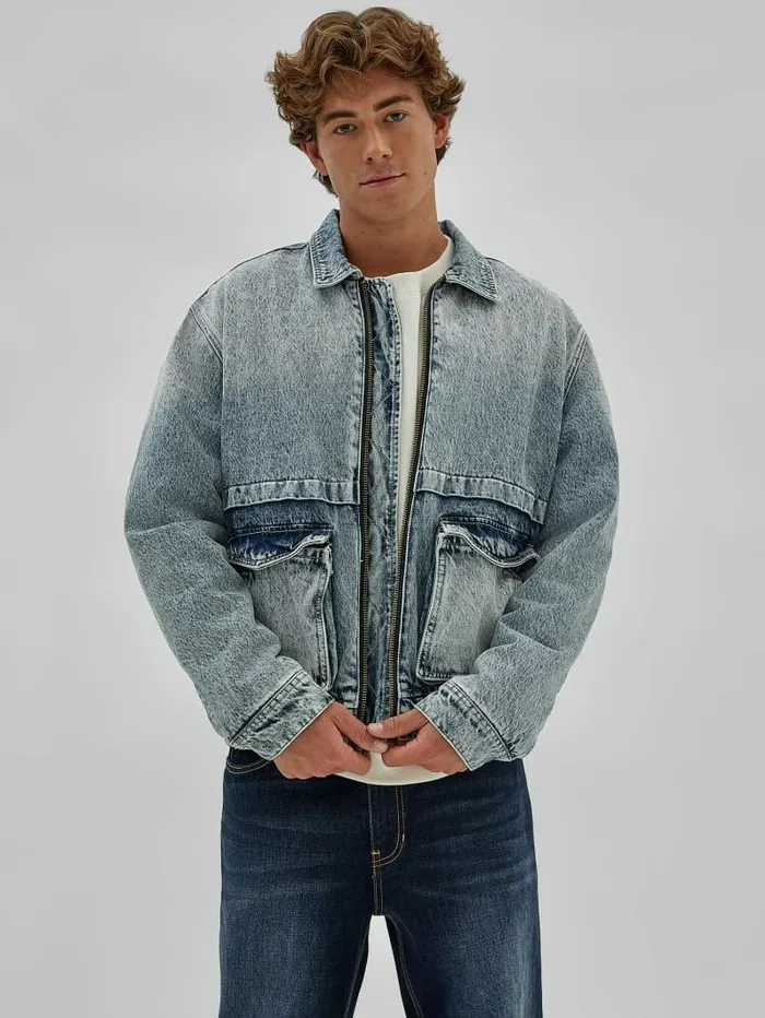 GUESS Originals Vintage Denim Jacket Originals Vintage Acid Wa Men Jackets and Coats GUESS GUESS Originals Vintage Denim Jacket Originals Vintage Acid Wa Men Jackets and Coats GUESS