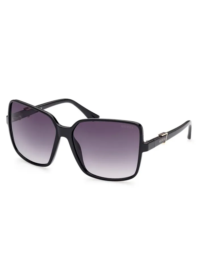 GUESS Oversized Square Logo Sunglasses Silver Women Sunglasses