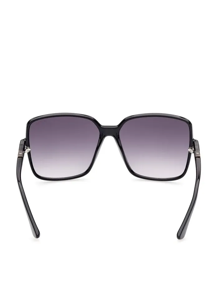 GUESS Oversized Square Logo Sunglasses Silver Women Sunglasses