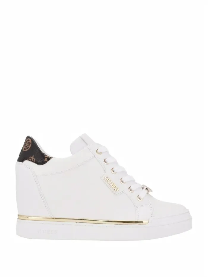 GUESS Sneakers Women Faster Hidden Wedge Sneakers Wht Floral GUESS Sneakers Women Faster Hidden Wedge Sneakers Wht Floral