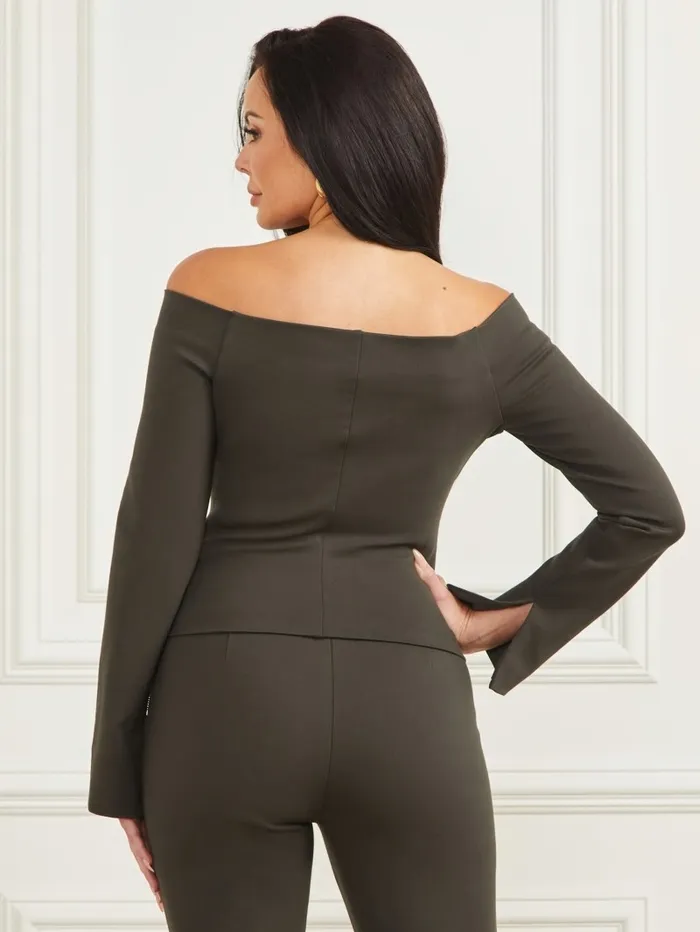 GUESS Tops Women Eilish Top 344 Olive Branch GUESS Tops Women Eilish Top 344 Olive Branch