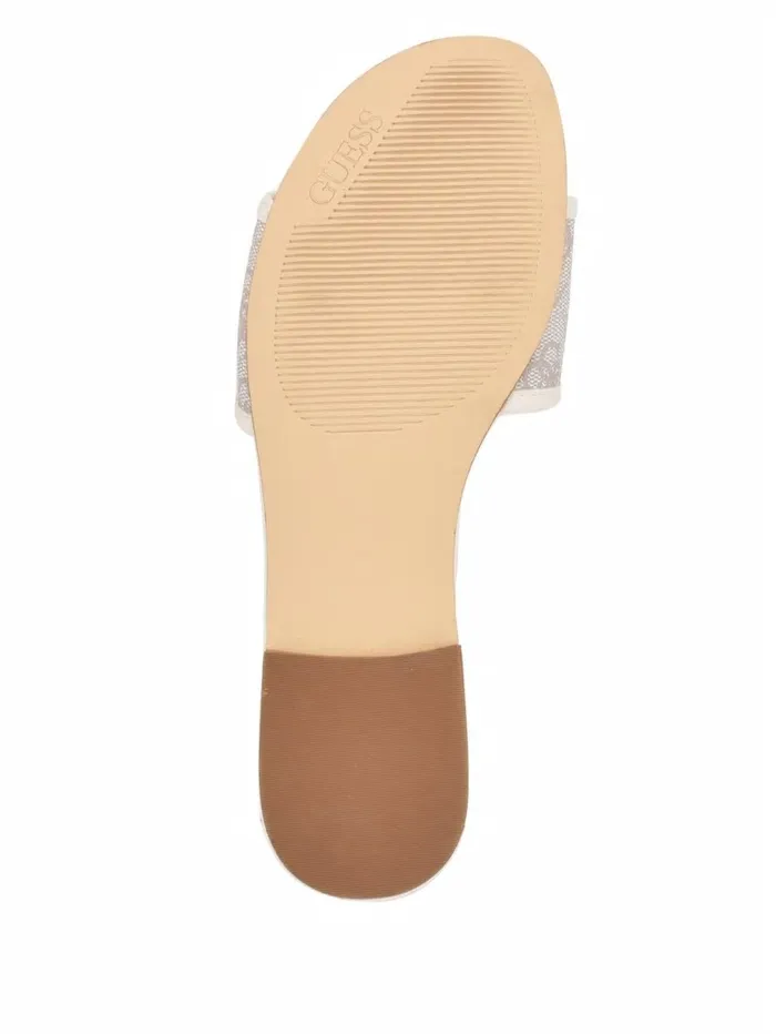 Hammi Logo Slide Sandals Ivory 150 Sandals GUESS Women