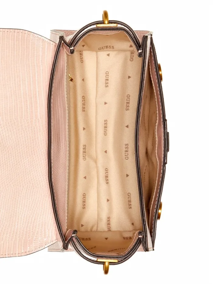 Handbags GUESS Women Ginevra Textured Top Handle Crossbody Light Rose Handbags GUESS Women Ginevra Textured Top Handle Crossbody Light Rose