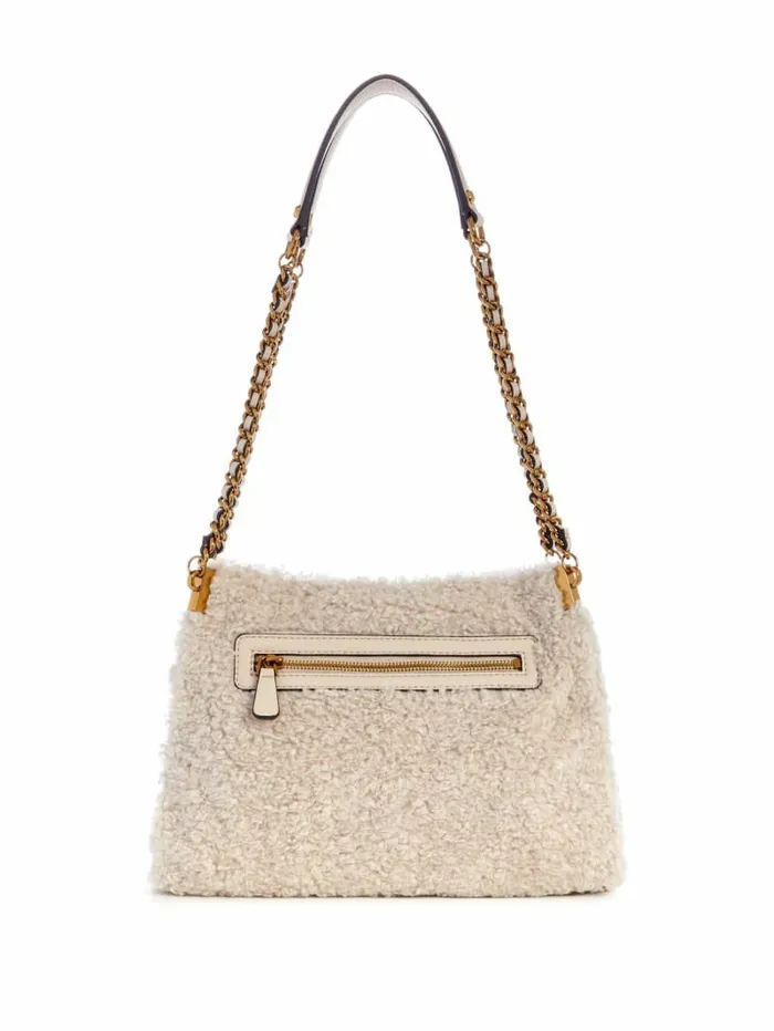 Handbags GUESS Women Maranta Small Shoulder Satchel Off White