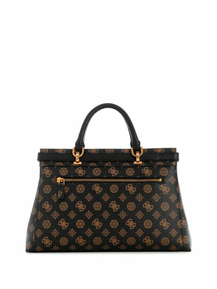 Handbags GUESS Women Sestri Peony Luxury Satchel Brown