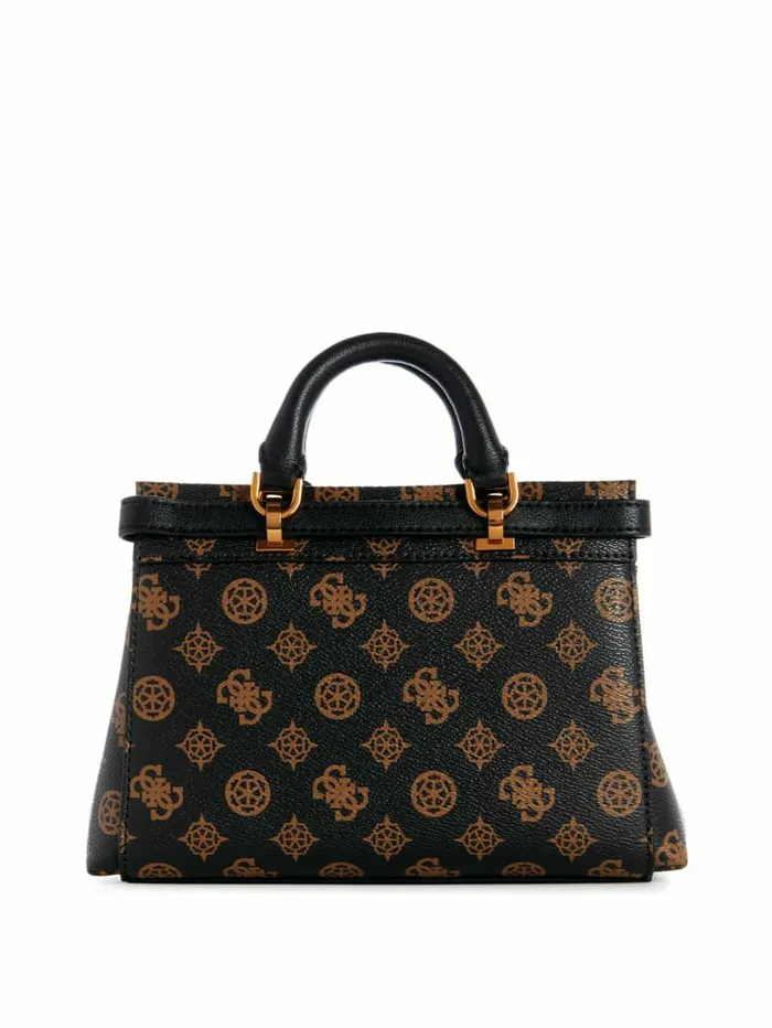 Handbags GUESS Women Sestri Peony Mini Satchel Brown Handbags GUESS Women Sestri Peony Mini Satchel Brown