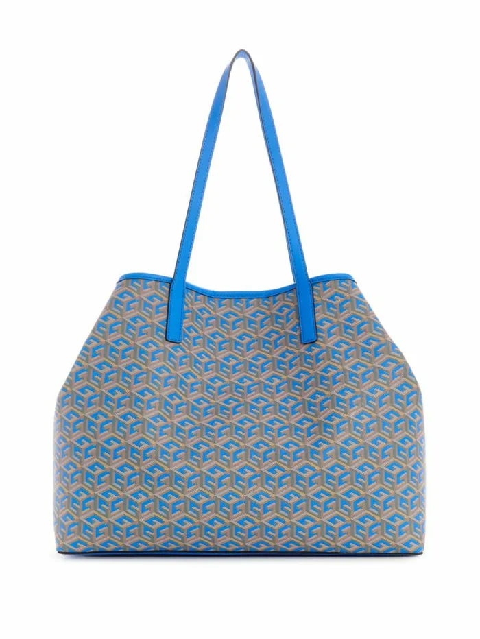 Handbags GUESS Women Vikky Large Tote Aquatic Logo