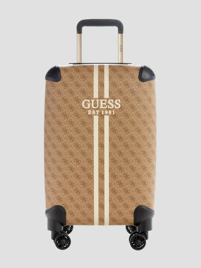 Handbags Mildred Quattro G 208243 8Wheel Suitcase Latte GUESS WomenMen