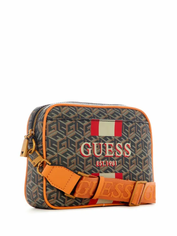 Handbags Women GUESS Vikky Camera Bag Black Gold Handbags Women GUESS Vikky Camera Bag Black Gold