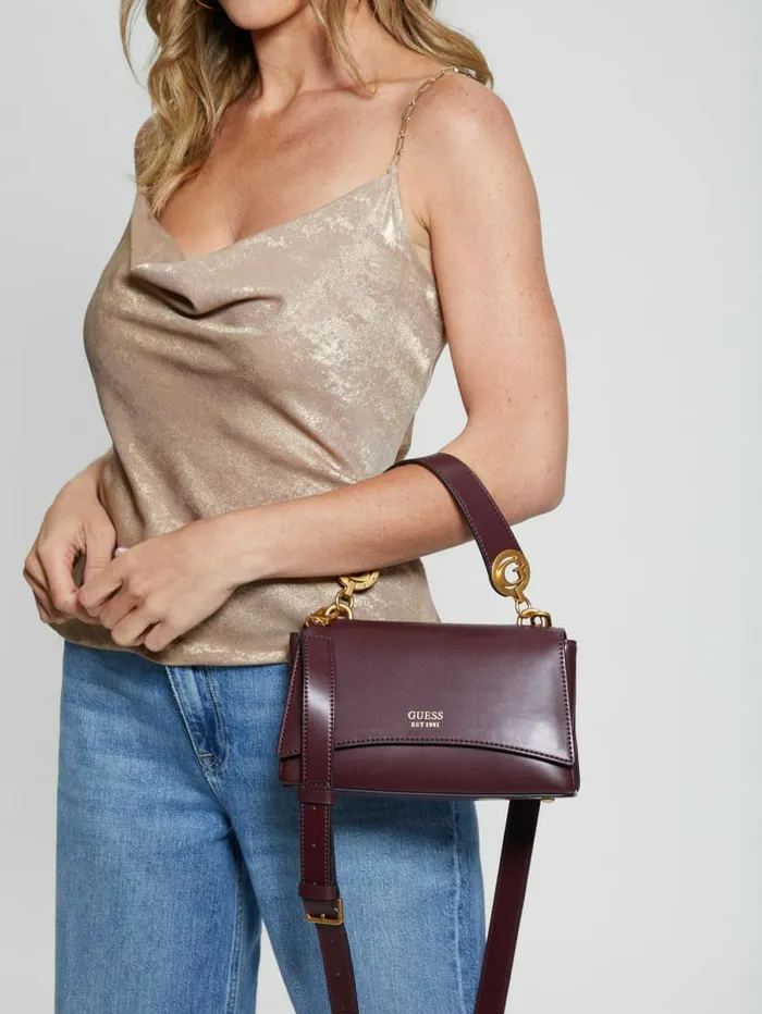 Handbags Women Masie Top Handle Crossbody Amethyst GUESS