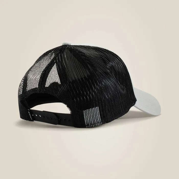 Hats and Caps Men Ariat Logo Patch Cap Grymulti Gray
