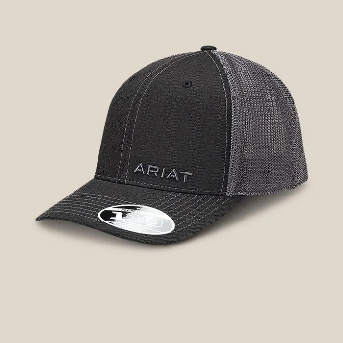 Hats and Caps Men Ariat Rev Snapback Cap Black