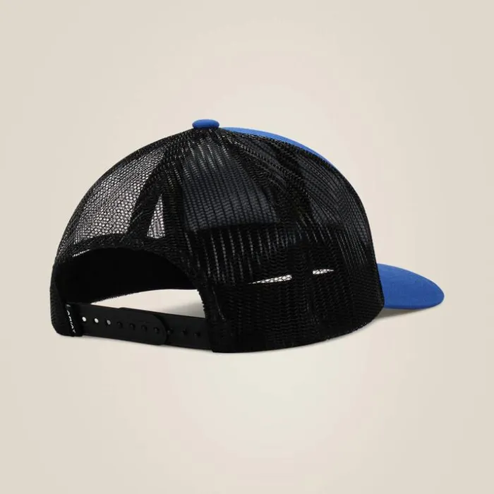 Hats and Caps Men Ariat Shield Patch Cap Blue Hats and Caps Men Ariat Shield Patch Cap Blue