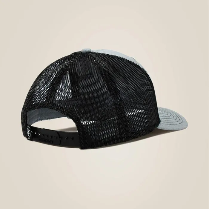 Hats and Caps Men Ariat Usa Flag Patch Logo Cap Gray Hats and Caps Men Ariat Usa Flag Patch Logo Cap Gray