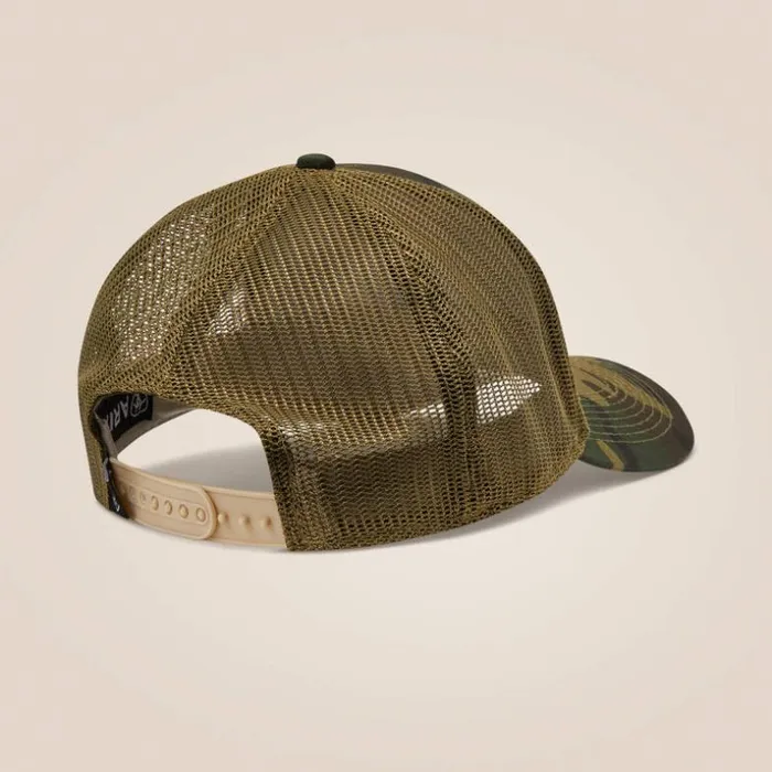 Hats and Caps Women Ariat Flag Patch Cap Camo Hats and Caps Women Ariat Flag Patch Cap Camo