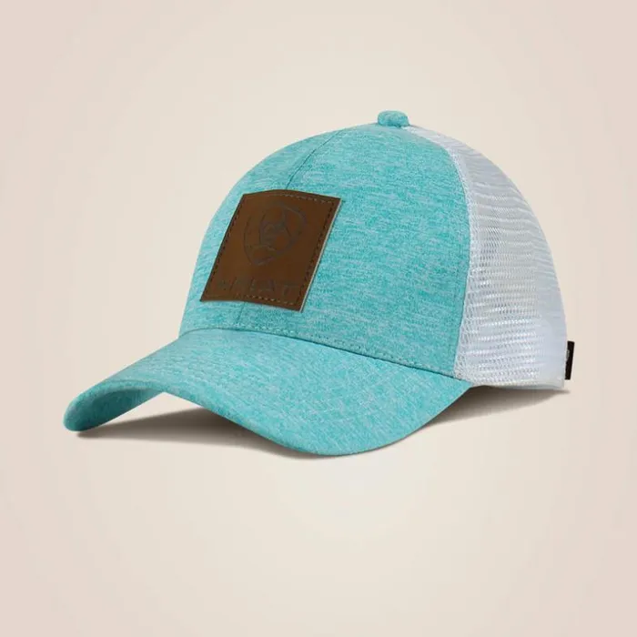Hats and Caps Women Ariat Logo Patch Cap Turquoise