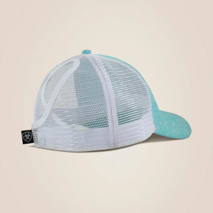Hats and Caps Women Ariat Logo Patch Cap Turquoise Hats and Caps Women Ariat Logo Patch Cap Turquoise