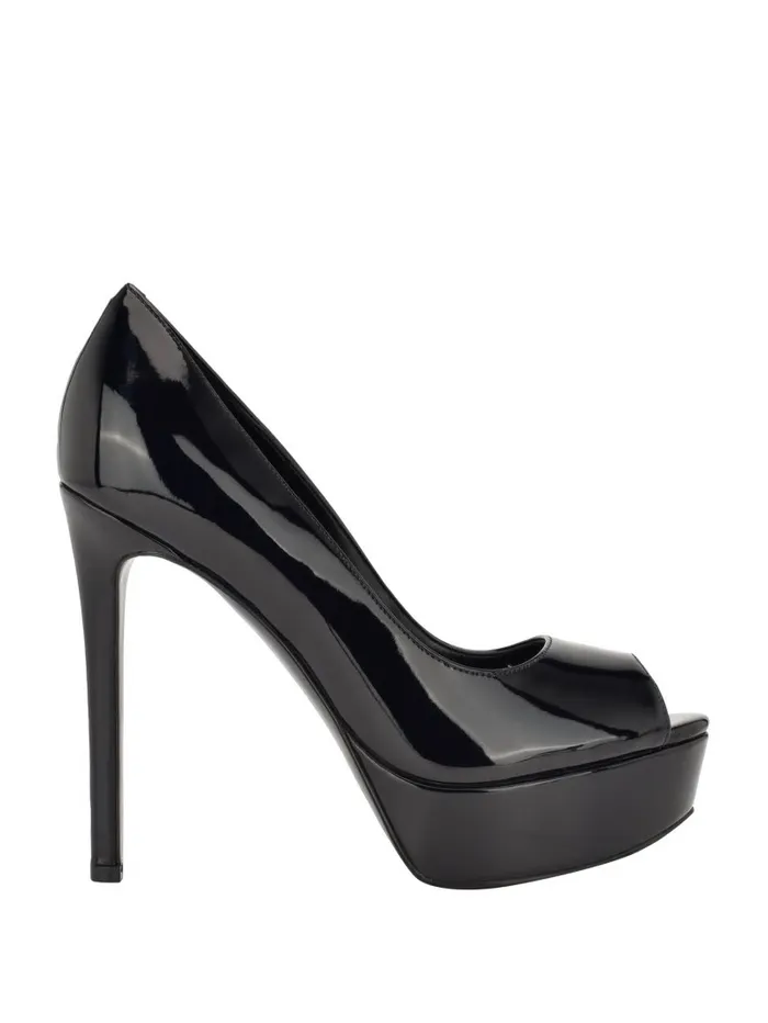 Heels GUESS Women Cacei PeepToe Stiletto Heels Black 001 Heels GUESS Women Cacei PeepToe Stiletto Heels Black 001