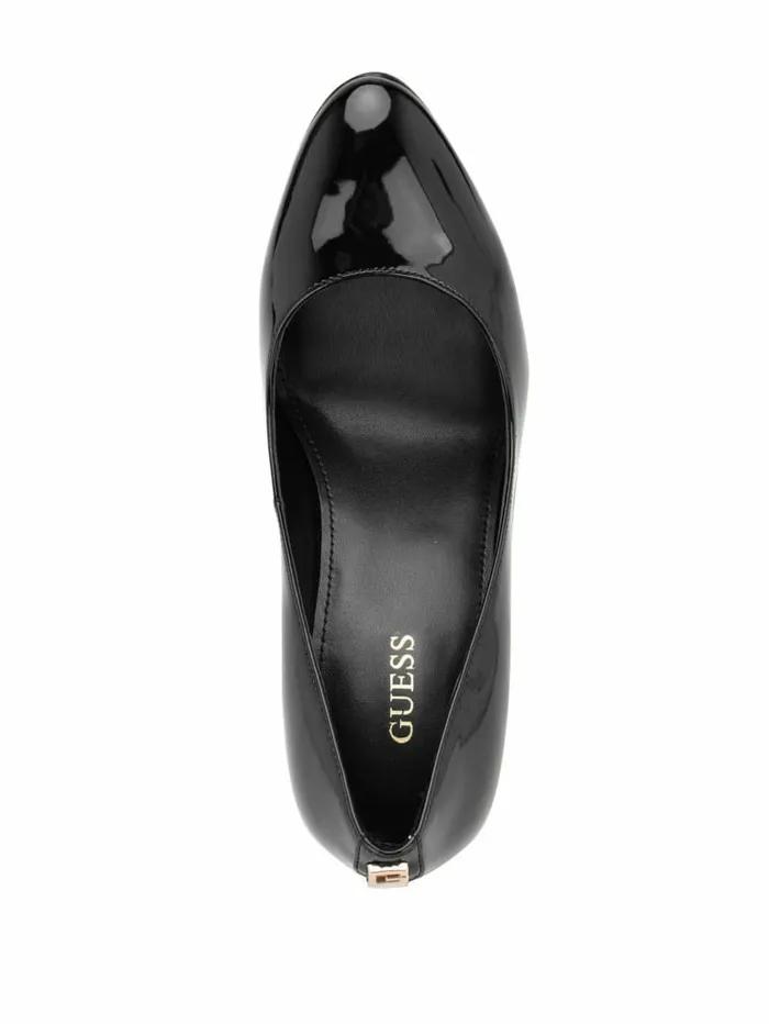 Heels GUESS Women Cador Leather Stiletto Heels Black 002 Heels GUESS Women Cador Leather Stiletto Heels Black 002