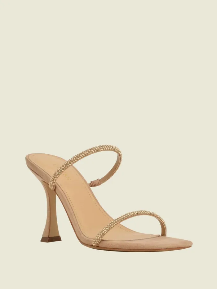 Heels Habbit Kitten Heel Sandals Light Natural 8211 GUESS Women