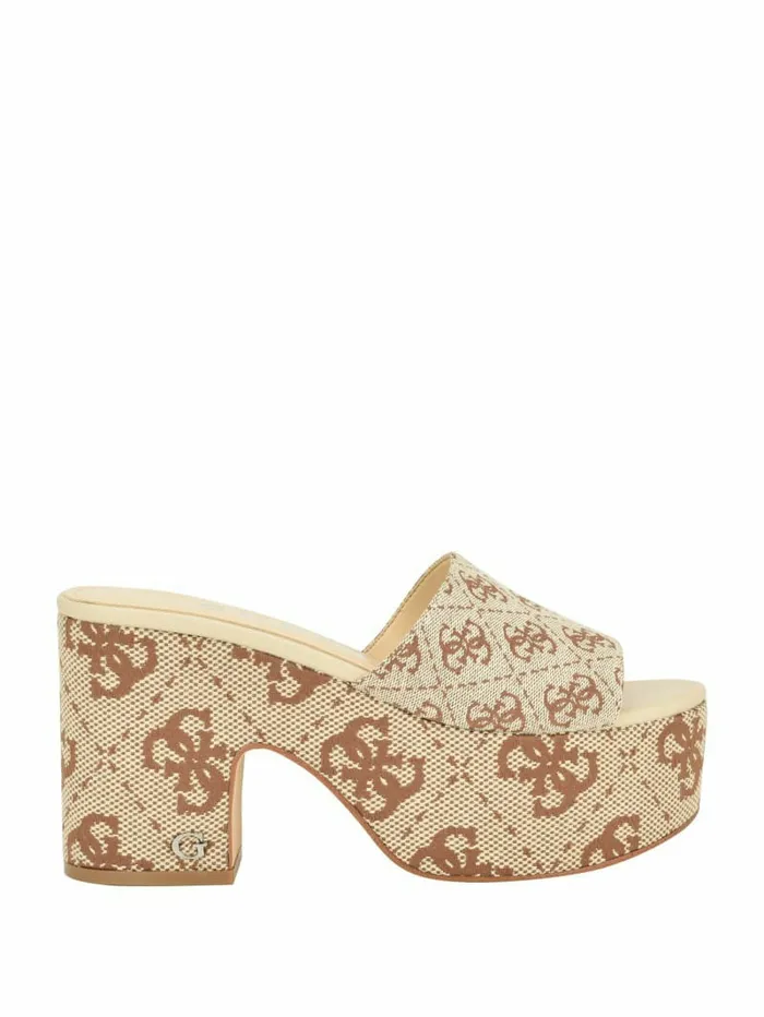 Heels Yapplea Quattro G Platform Mules Medium Brown 8211 GUESS Women Heels Yapplea Quattro G Platform Mules Medium Brown 8211 GUESS Women