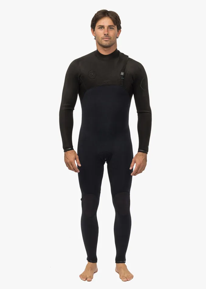 High Seas II 32 Full Chest Zip Wetsuit Stealth High Seas Wetsuits Vissla Men
