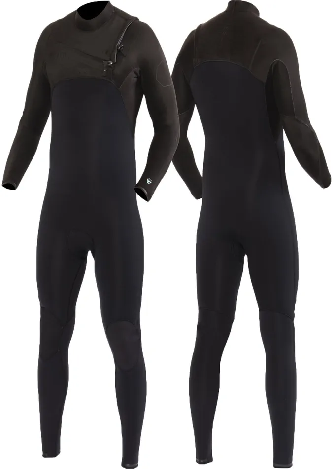 High Seas II 32 Full Chest Zip Wetsuit Stealth High Seas Wetsuits Vissla Men