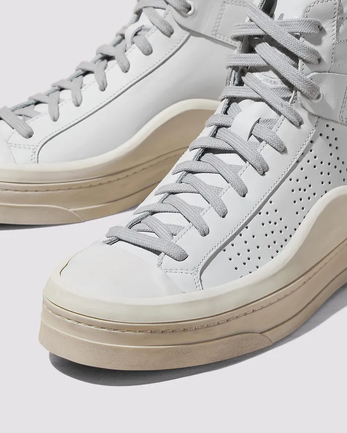 High Tops Women Rail All White Sneaker P448 High Tops Women Rail All White Sneaker P448