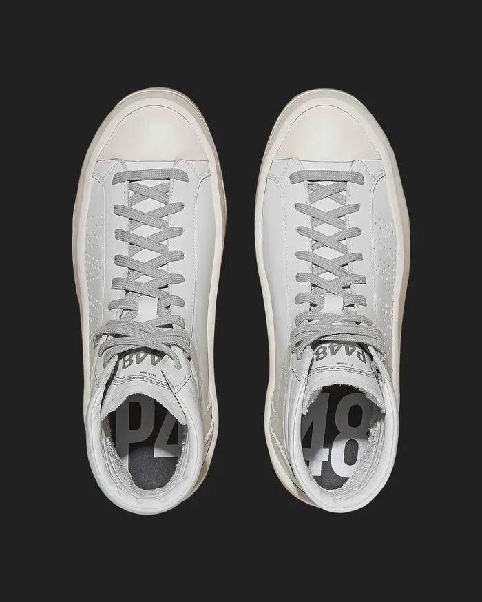 High Tops Women Rail All White Sneaker P448 High Tops Women Rail All White Sneaker P448