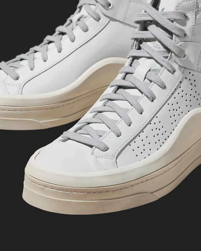 High Tops Women Rail All White Sneaker P448 High Tops Women Rail All White Sneaker P448
