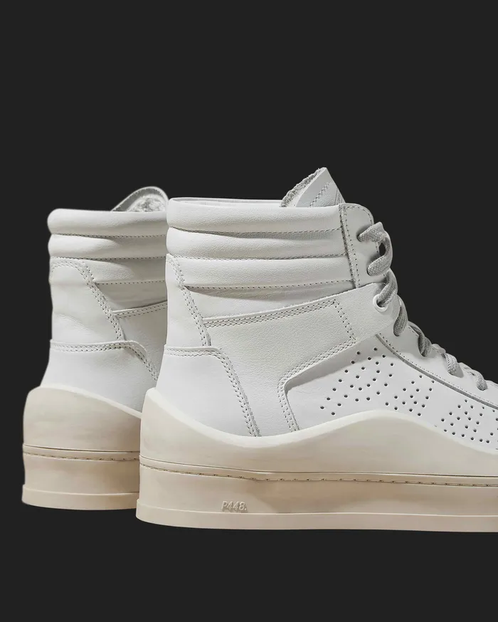 High Tops Women Rail All White Sneaker P448 High Tops Women Rail All White Sneaker P448
