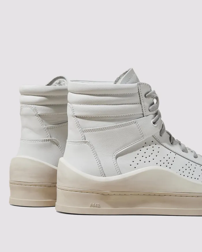 High Tops Women Rail All White Sneaker P448 High Tops Women Rail All White Sneaker P448