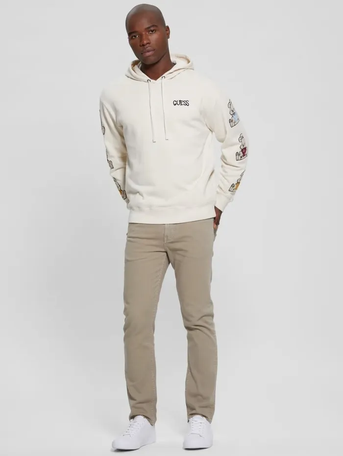 Hoodies and Sweaters Men GUESS Street Art Patched Hoodie Quicksand
