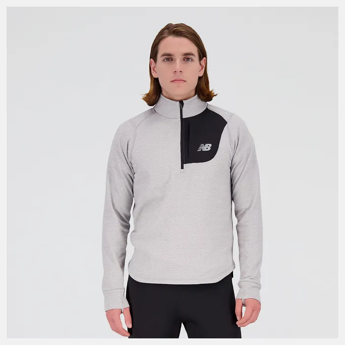 Hoodies and Sweatshirts NB Heat Grid Half Zip ATHLETIC GREY 8211 New Balance Men Hoodies and Sweatshirts NB Heat Grid Half Zip ATHLETIC GREY 8211 New Balance Men