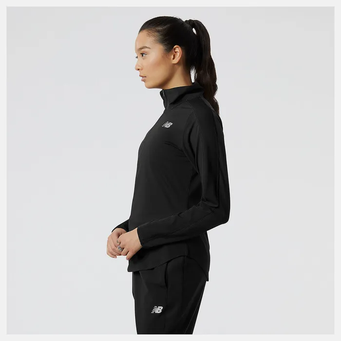 Hoodies and Sweatshirts New Balance Women Accelerate Half Zip BLACK