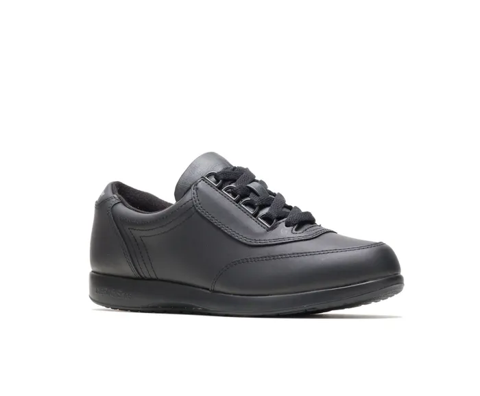 Hush Puppies Classic Walker Black Leather Women Walking Shoes Hush Puppies Classic Walker Black Leather Women Walking Shoes