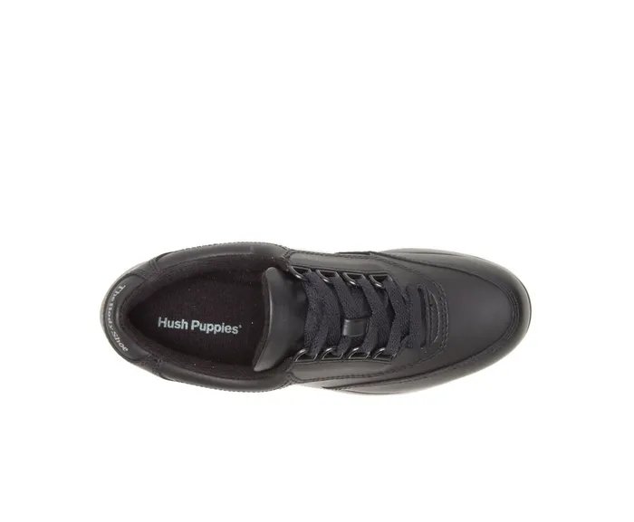 Hush Puppies Classic Walker Black Leather Women Walking Shoes Hush Puppies Classic Walker Black Leather Women Walking Shoes