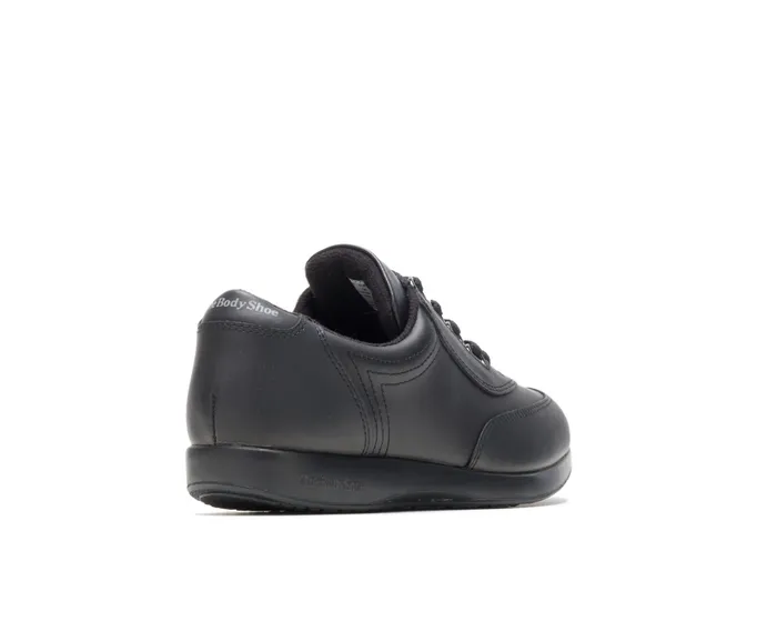 Hush Puppies Classic Walker Black Leather Women Walking Shoes Hush Puppies Classic Walker Black Leather Women Walking Shoes