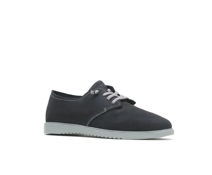 Hush Puppies Everyday Lace Up Black Nubuck Women Sneakers