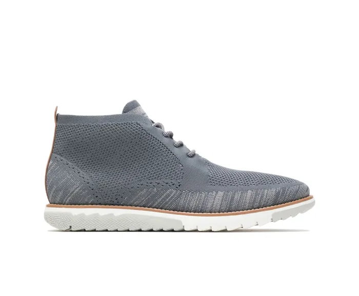 Hush Puppies Expert Chukka Knit Dark Grey Multi Knit Men Boots