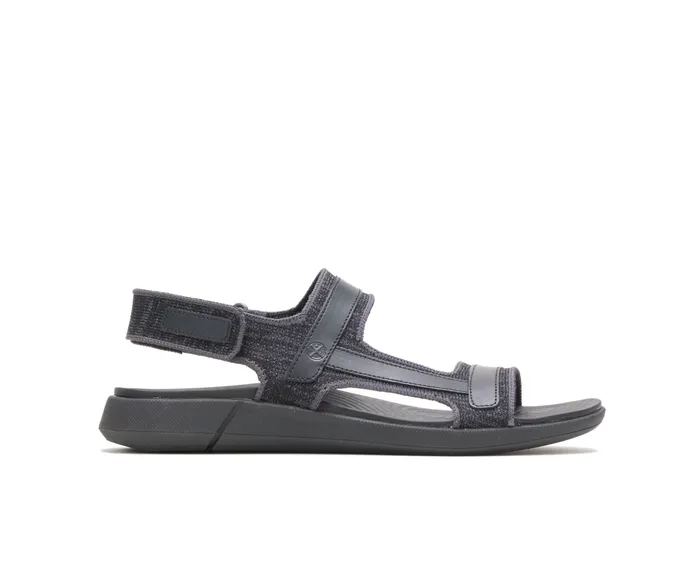 Hush Puppies Sandals Women Willa Knit Rafter Black Knit