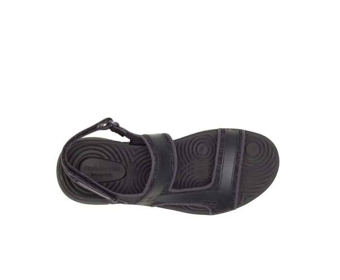 Hush Puppies Sandals Women Willa Knit Rafter Black Knit