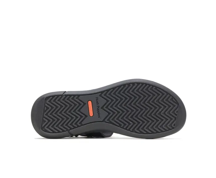 Hush Puppies Sandals Women Willa Knit Rafter Black Knit
